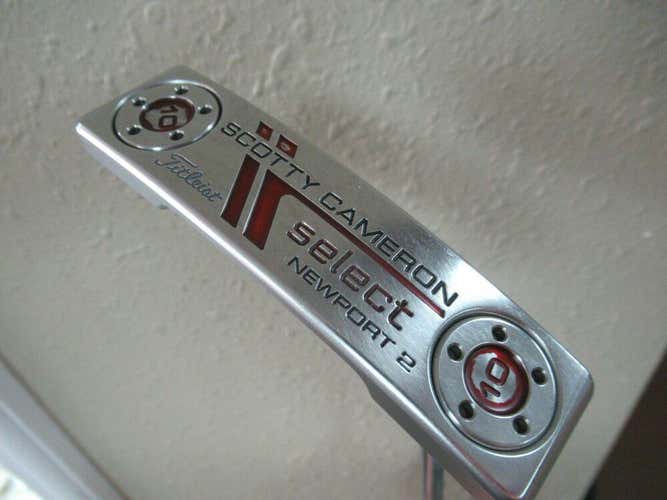 SCOTTY CAMERON SELECT NEWPORT 2  35" PUTTER FACTORY STEEL PISTOLINI GRIP W/ HC