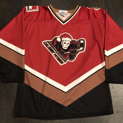 AK 2008 Calgary Hitmen Teddy Bear Toss Alternate Jersey LARGE