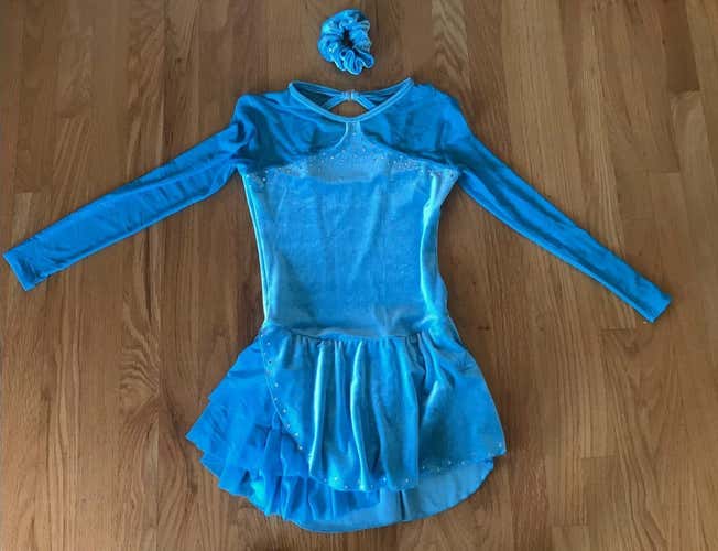 Used ChloeNoel Size CXL/AXS Blue Ice Skating Dress