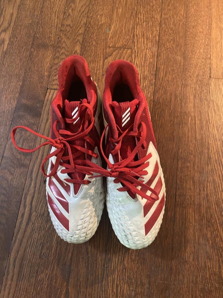 Red Men's Molded Cleats Adidas Cleats