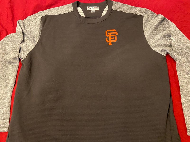 San Francisco Giants Nike Authentic Collection Hypercool Three-Quarter  Sleeve Performance T-Shirt - Gray/Black