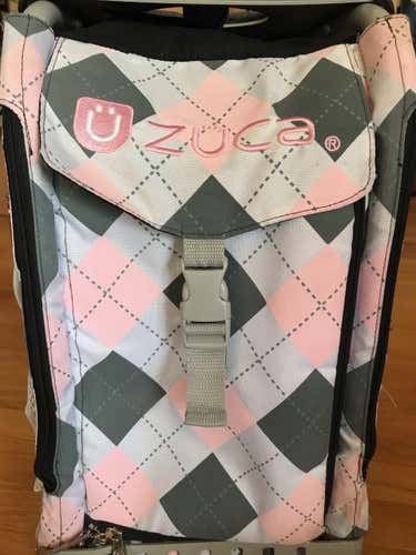 Used Zuca Grey Frame with Pink and White Plaid