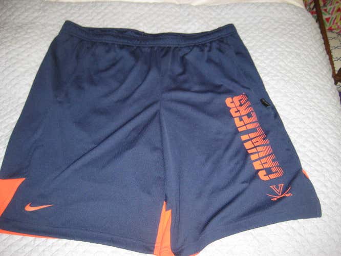 Nike UVA lacrosse team practice shorts NEW L with pockets