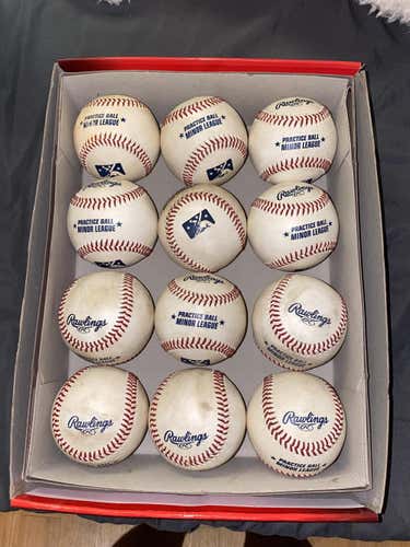 Minor league Baseballs practice balls pearls