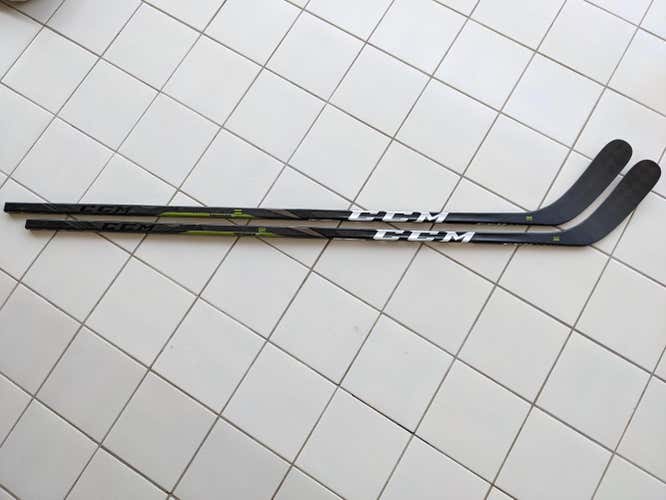 2 Pack Brand New CCM RibCor Trigger 3D Grip Intermediate Hockey Stick