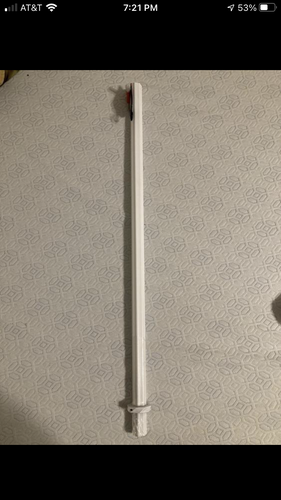 New Maverik Mission Blank Lacrosse Shaft - White