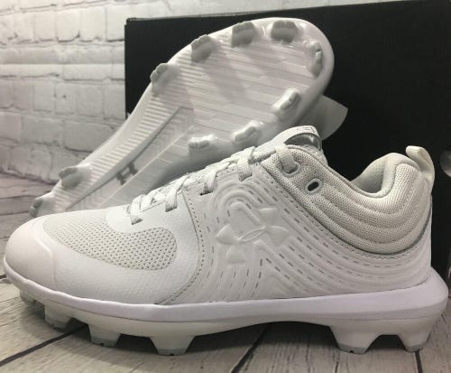 Under Armour Womens Glyde TPU Durable Softball Cleats White Size 5.5 NWB
