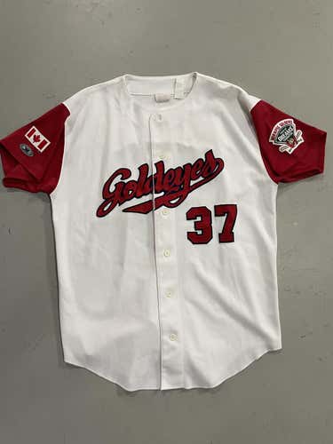 Game worn Winnipeg Goldeyes baseball jersey