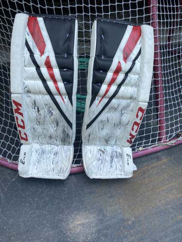 Red Used 28" CCM  Extreme Flex E4.5 Goalie Leg Pads
