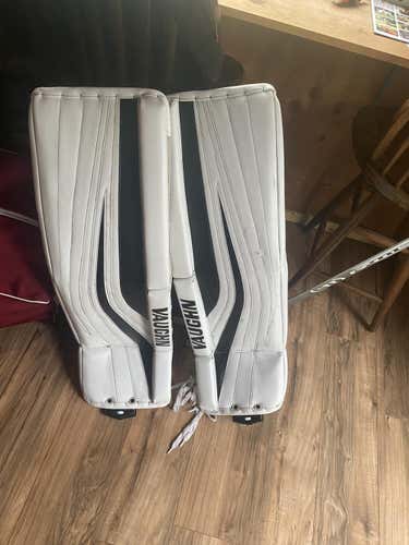 White Senior 36" Vaughn  Ventus SLR Pro Carbon Goalie Leg Pads