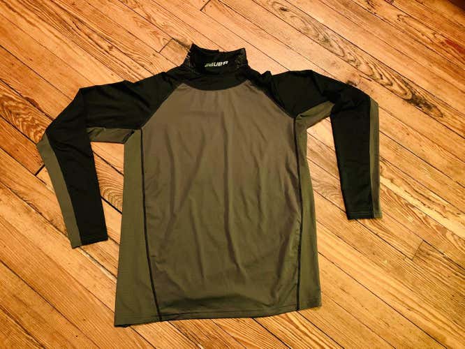 Bauer Long Sleeve Neck Protector Top - Adult Medium