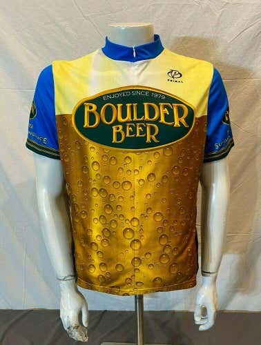 Primal Wear Boulder Beer Enjoyed Since 1979 3/4-Zip Cycling Jersey Men's XL LOOK