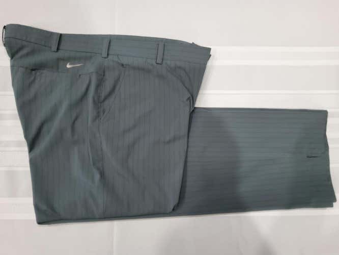 Gray/Black Men's Used Adult Size 38/32 Nike Golf Pants