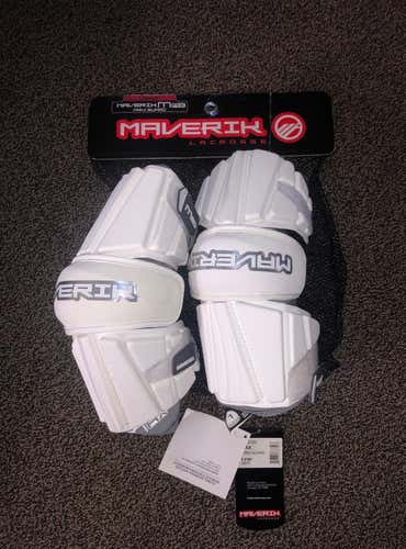 Maverik max arm guard Large Lacrosse Lax Pad White Large New With Tags