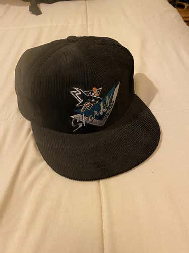 Vintage San Jose Sharks Corduroy SnapBack hat