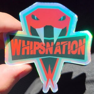 3 Pack | Holographic Whips Nation Sticker | Whipsnakes