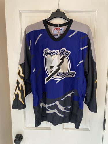 RARE Tampa Bay Lightning Storm Alternate Jersey - Adult Large