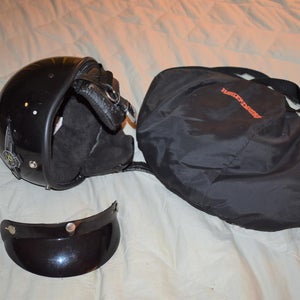 Bell Harley Davidson Motorcycle Helmet with Custom Storage Bag, Small