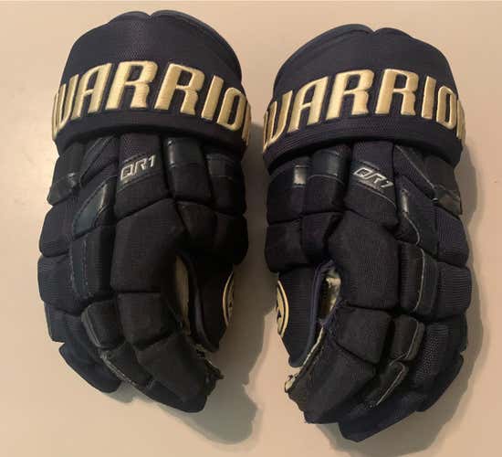 Like New Warrior QR1 Gloves Columbus Alternate Navy/Cream 15”
