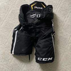 Black Used Small CCM Tacks 4052 Hockey Pants