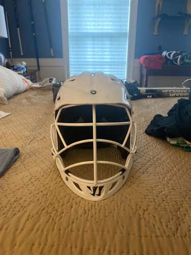 White Adult Player's Warrior Evo Helmet
