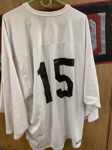 White Unisex XL CCM Jersey