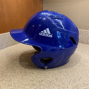 Blue Used One Size Fits Most Adidas Triple Stripe Batting Helmet
