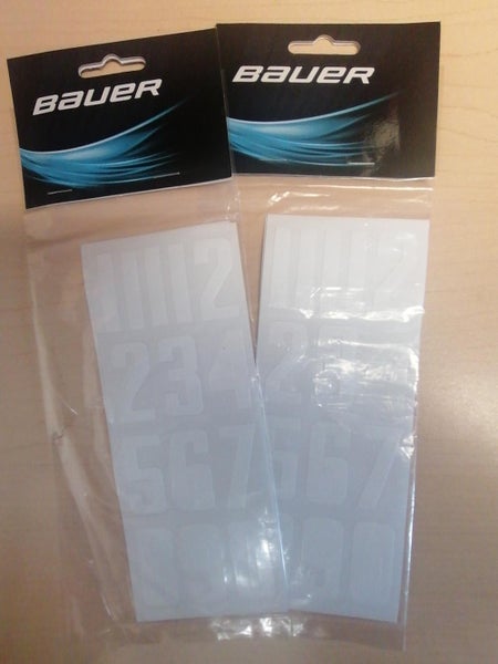 New Bauer Helmet Numbers (White)