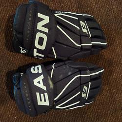 Black Used Senior Easton Stealth S3 Gloves 14"