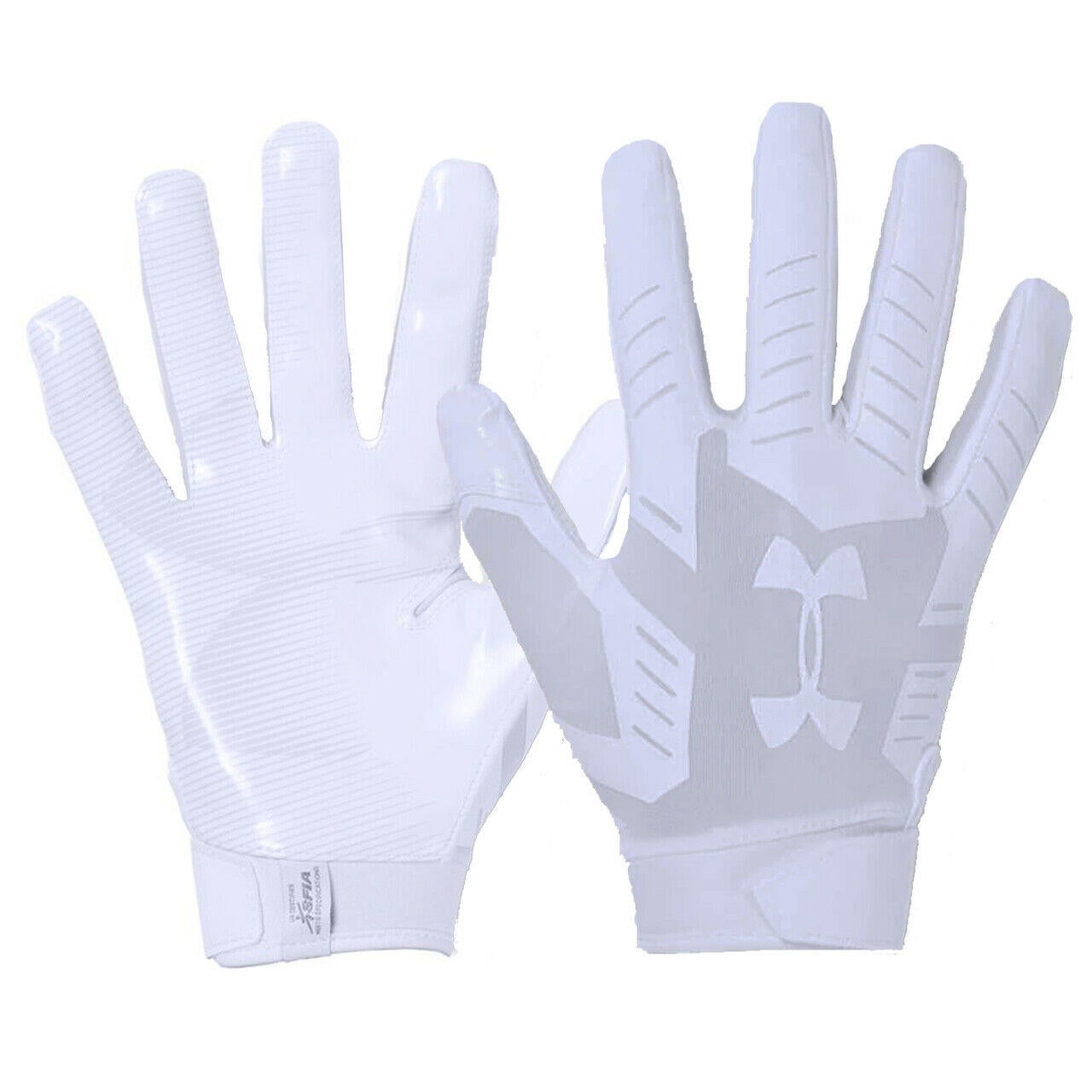 WHT/BLK Multi Size M/L/XL 1304694 *New* Men's Under Armour F6 Football Gloves 