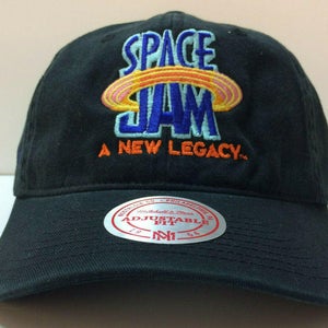 Mitchell & Ness x Space Jam 2 A New Legacy NBA Strapback Black Hat Dad Cap