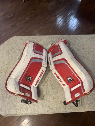 Red Youth 24" Bauer  Prodigy 2.0 Goalie Leg Pads