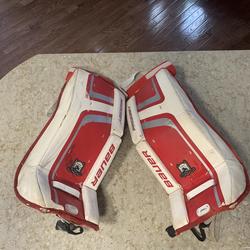 Red Youth 24" Bauer  Prodigy 2.0 Goalie Leg Pads