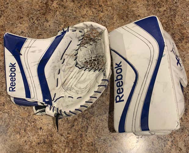 Blue Regular premier 245 Glove And Blocker