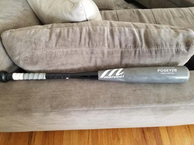 (LIKE NEW) Used USSSA Certified Marucci Alloy Posey28 Bat (-10) 29"
