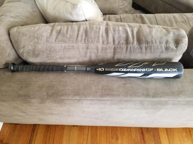 Used USSSA Certified 2019 DeMarini Composite CF Zen Black Bat (-10) 19 oz 29"