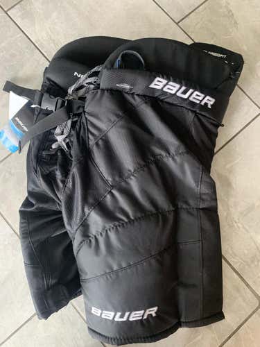 Black Junior Large Bauer NEXUS 9000 Hockey Pants