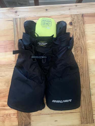 Black Used Medium Bauer  Supreme Matrix Hockey Pants
