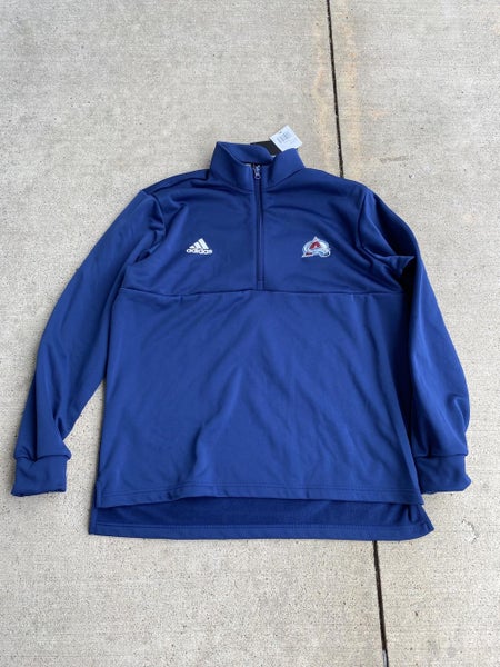 New Adidas Colorado Avalanche Team Issued Full Zip Large | SidelineSwap