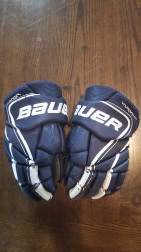 Blue Used Junior Bauer Vapor X800 Lite Gloves 12"