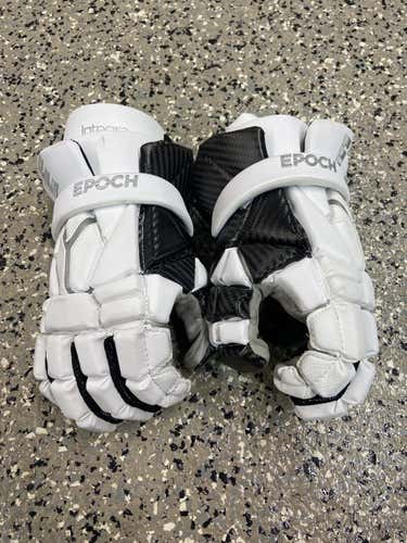 White Epoch Integra Lacrosse Gloves 13" - Like New