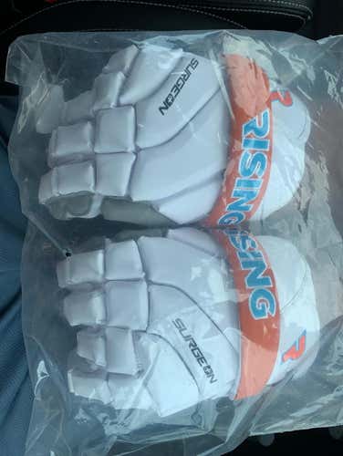 White New Player's STX 13" Surgeon 400 Lacrosse Gloves