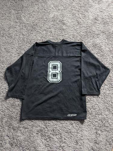 Black Men's New Adult Medium Numbered CCM Jersey