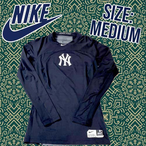 NEW Men's Yankees Nike Pro Compression Long Sleeve Shirt