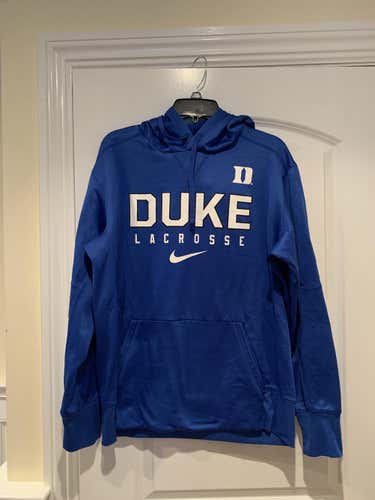 Nike- Duke lacrosse Mens Large  Drifit sweatshirt