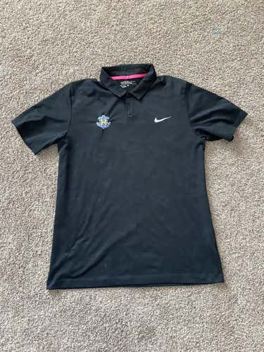 Rollins College Black Used Large Nike Golf Polo