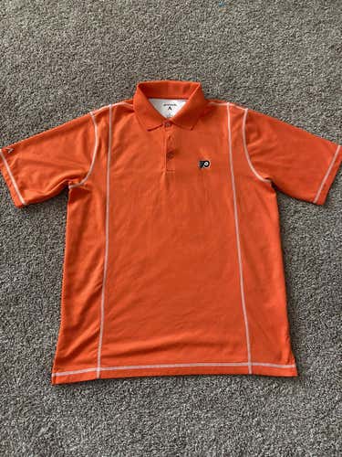 Philadelphia Flyers Orange Men's Large Antigua Polo