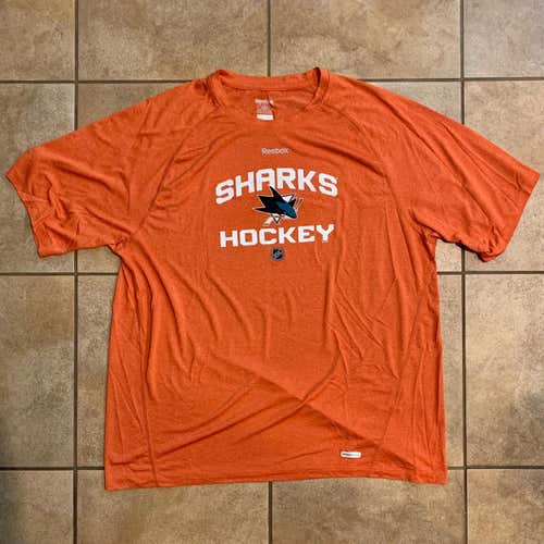 Pro Stock San Jose Sharks Reebok Speedwick Shirt Sz XL