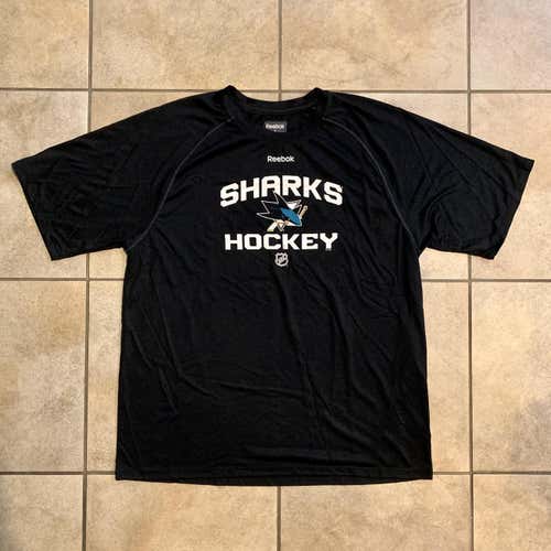 Pro Stock San Jose Sharks Reebok Speedwick Shirt Sz L