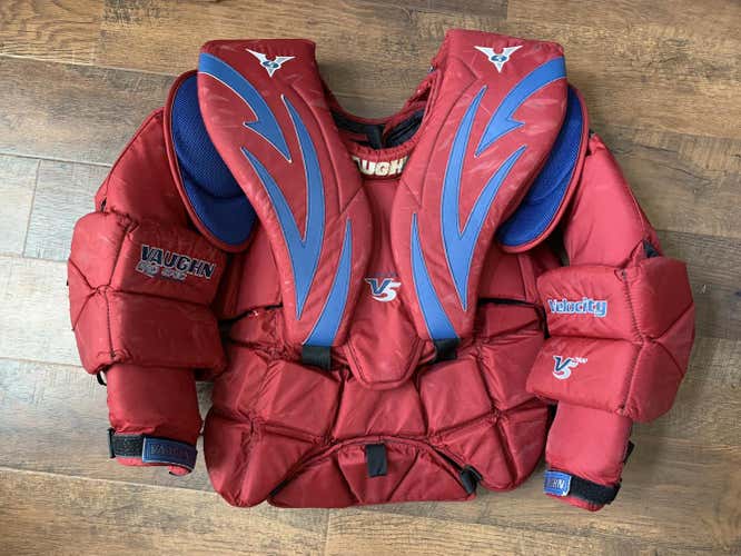 Used XL Vaughn Pro Stock Velocity V5 7800 Goalie Chest Protector